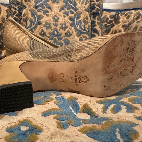 Beautiful vintage 1970’s Evan Picone slip on gold dress shoes - Picture 2 of 4